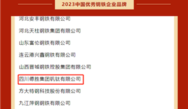 乐橙游戏官网钒钛荣获“2023年中国优秀钢铁企业品牌”